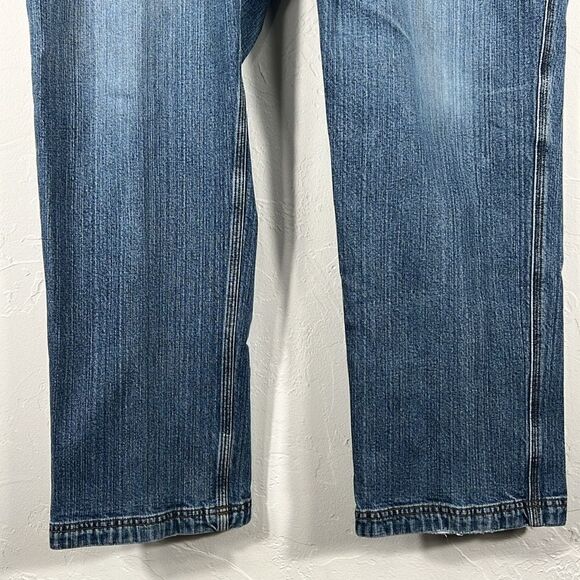 🔥🔥 DULUTH TRADING Flex Ballroom Trim Fit Jeans Men Sz 42x30 - PERFECT - Picture 4 of 7